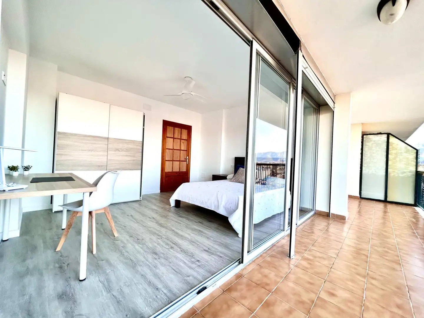 Balcony of Flat for share in Inca  with Parquet flooring, Terrace and Furnished