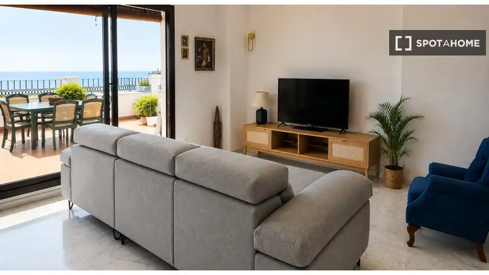 Living room of Flat for share in Torremolinos  with Air Conditioner, Heating and Furnished