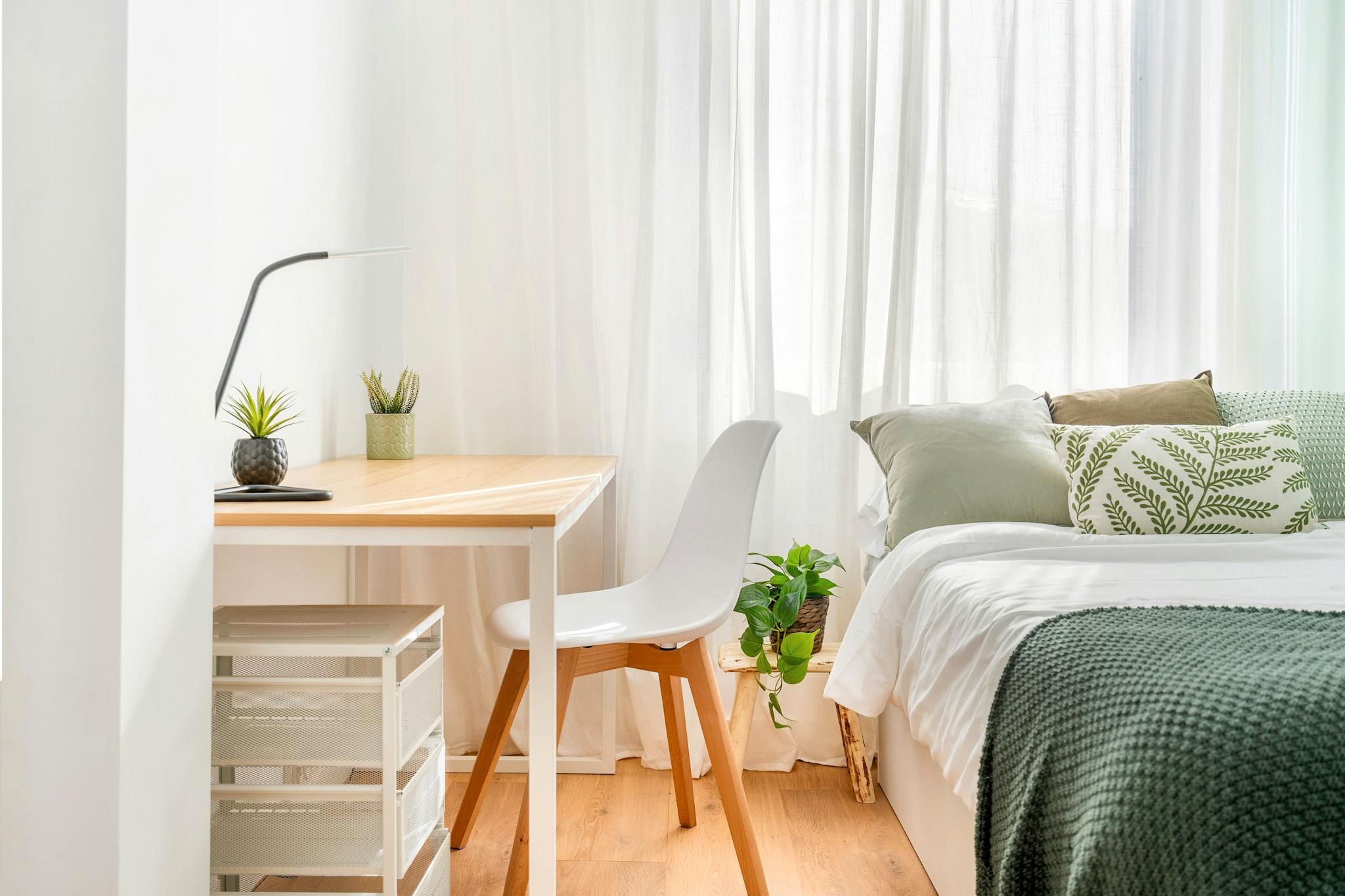 Bedroom of Flat to share in  Barcelona Capital  with Heating and Washing machine