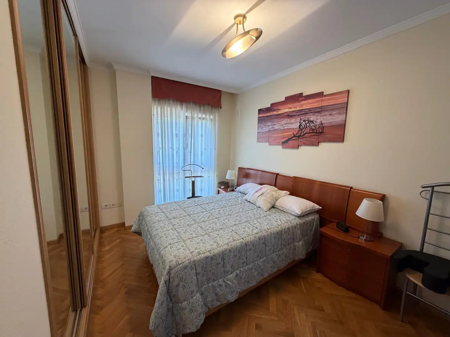 Schlafzimmer von Wohnung zur Miete in Lugo mit Heizung, Parkett und Abstellraum