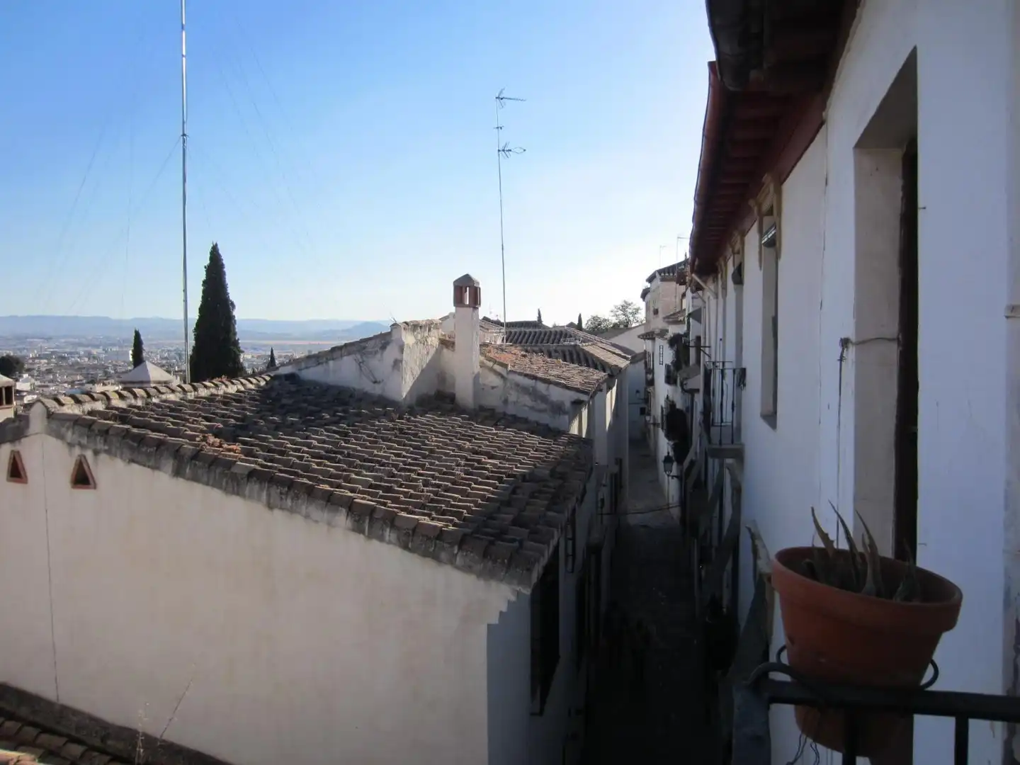 Vista exterior de Casa o chalet en venta en Granada con Terraza