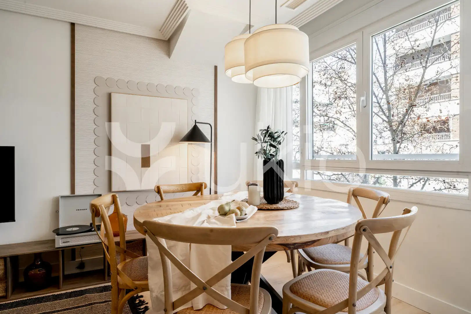 Dining room of Apartments for rent in Madrid  with Air Conditioner, Heating and Furnished