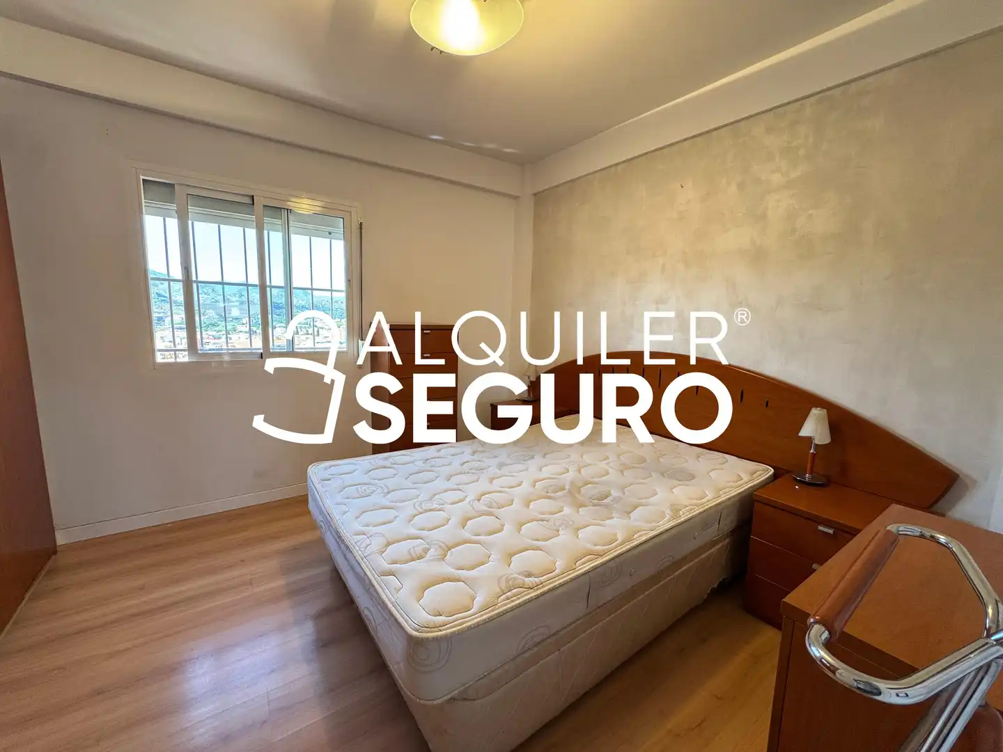 Bedroom of Flat for rent in Málaga  with Heating, Terrace and Furnished