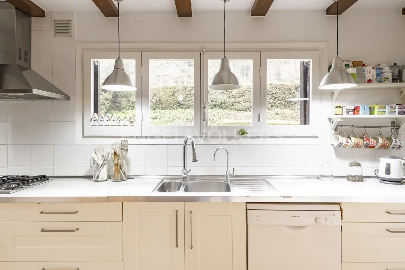 Cocina de Finca rústica en venta en Arenys de Munt con Aire acondicionado, Calefacción y Jardín privado
