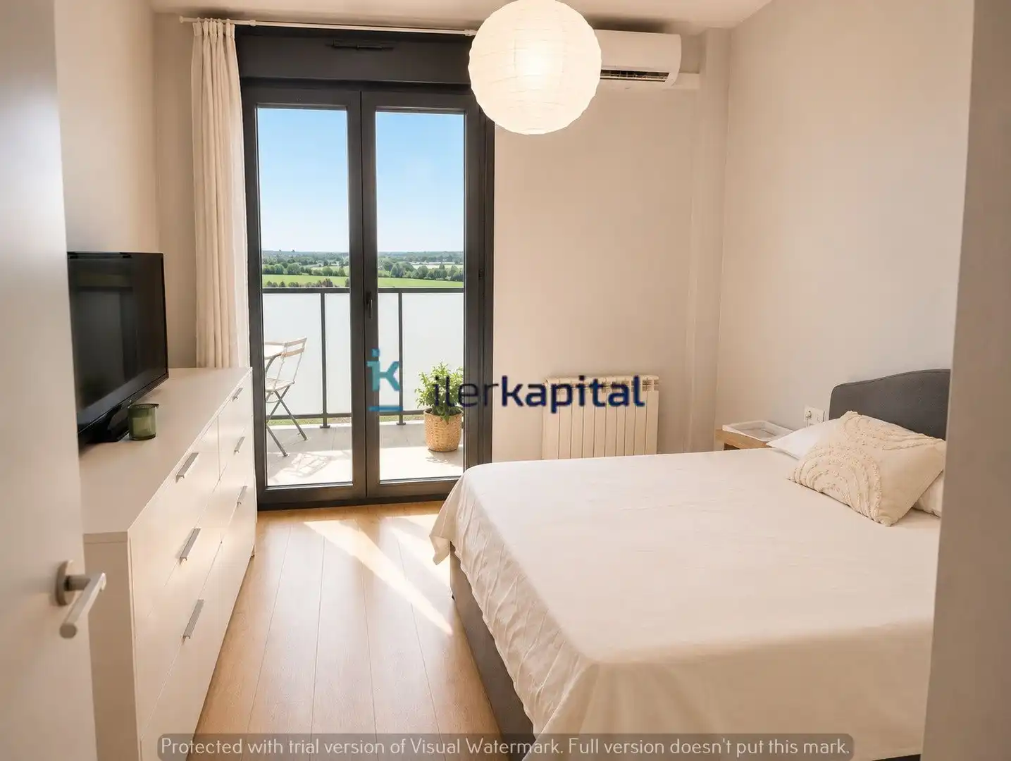 Schlafzimmer von Wohnung zum Verkauf in Lleida mit Klimaanlage, Heizung und Terrasse