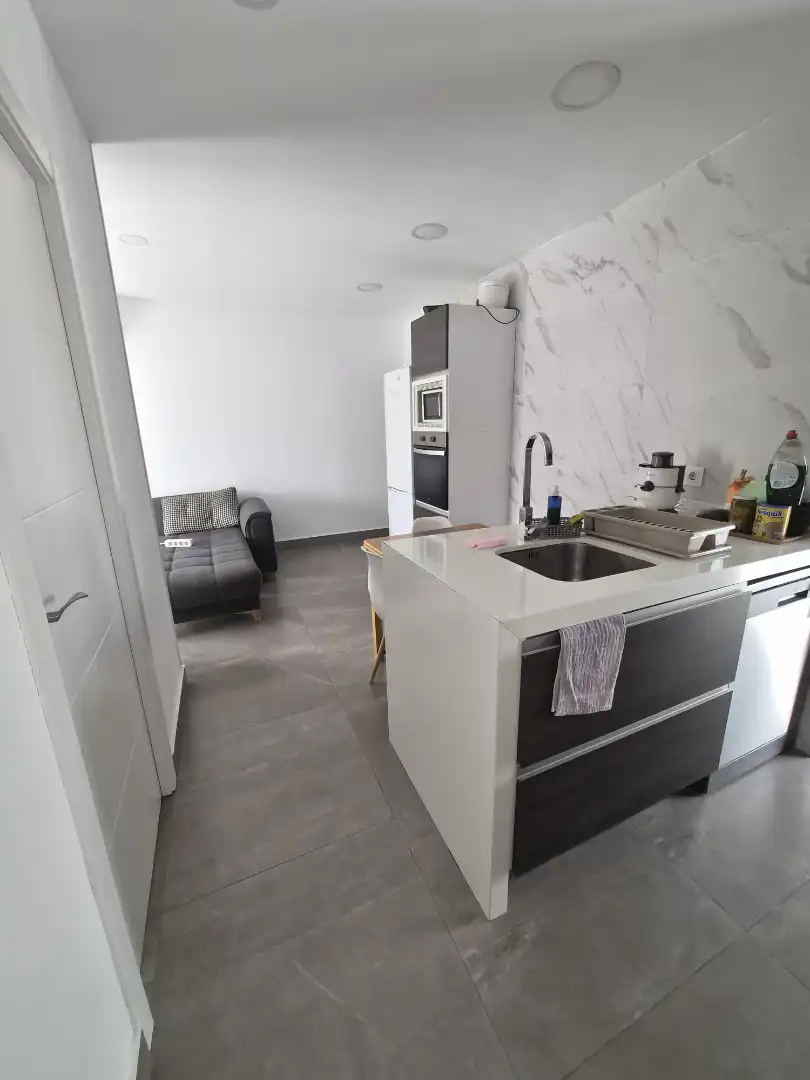 Kitchen of Flat for rent in Madrid  with Air Conditioner, Terrace and Furnished