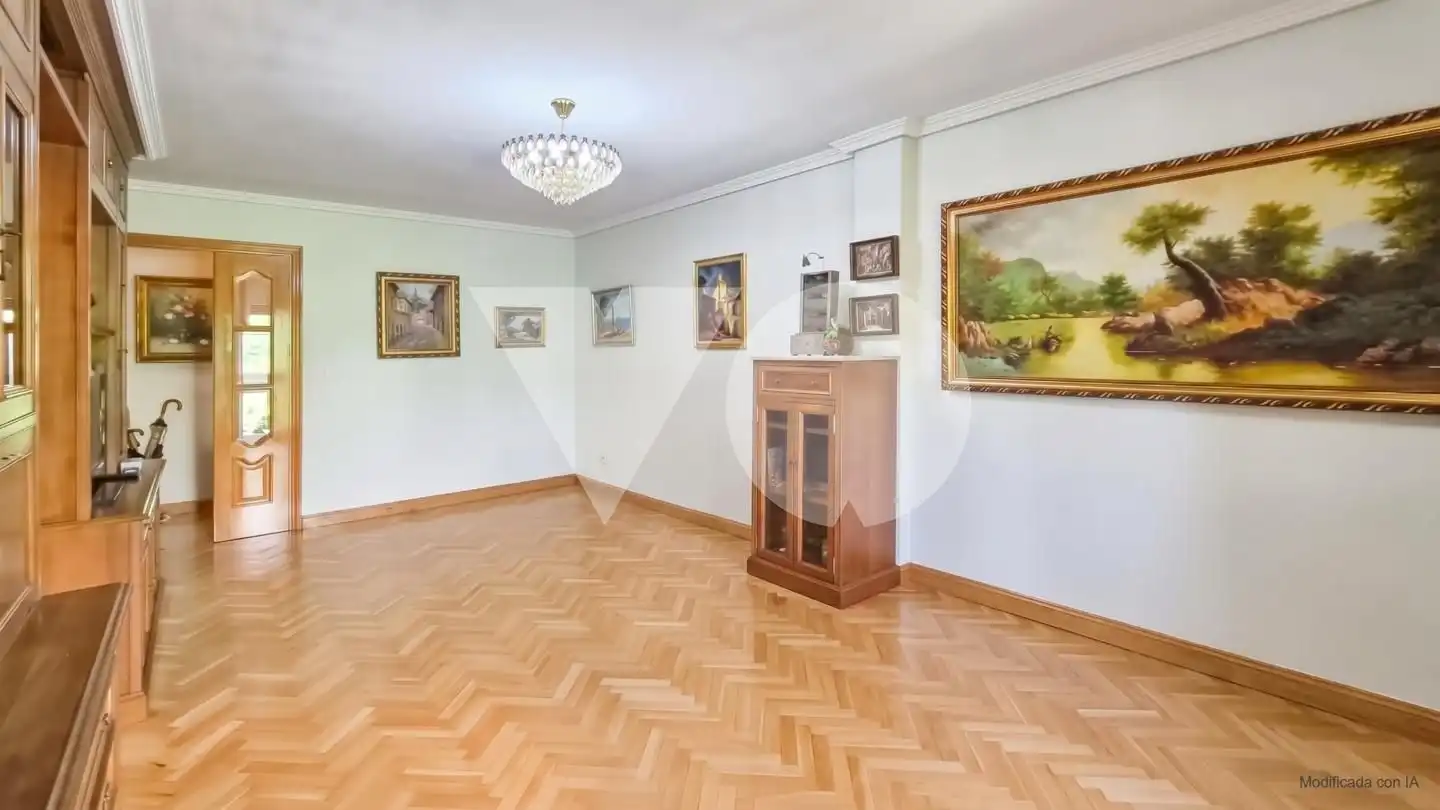 Wohnzimmer von Wohnung zum Verkauf in Madrid mit Klimaanlage, Heizung und Parkett