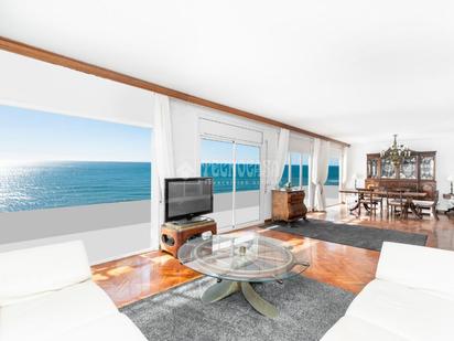 Living room of Flat for sale in Calafell  with Heating, Parquet flooring and Balcony