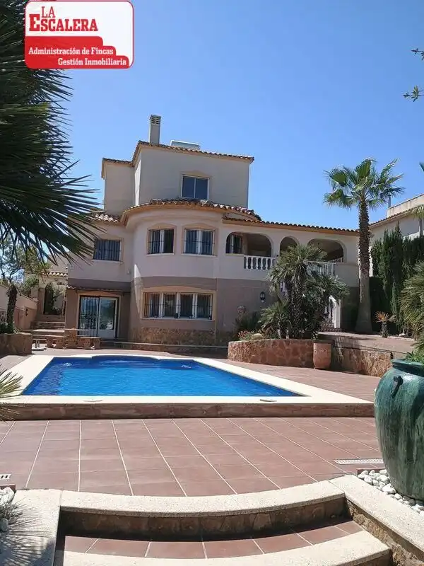 Vista exterior de Casa o chalet en venta en Castalla con Aire acondicionado, Calefacción y Jardín privado