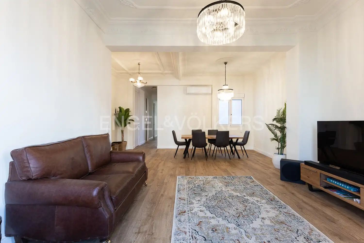 Sala d'estar de Pis de lloguer en Valencia amb Aire condicionat, Calefacció i Parquet