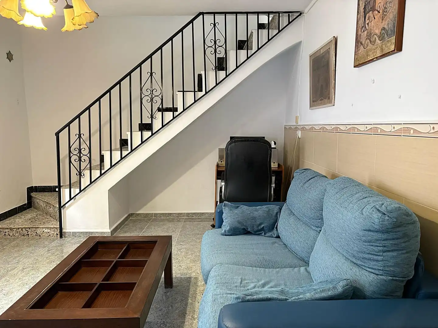 Sala de estar de Finca rústica en venta en Yunquera con Terraza y Amueblado