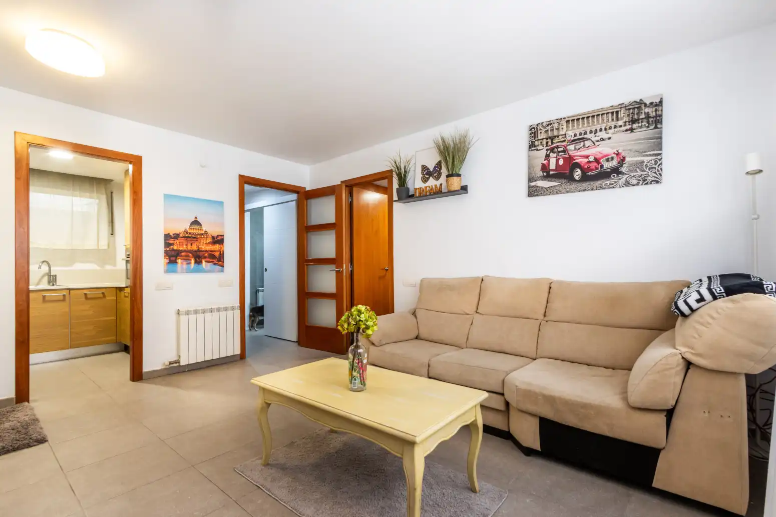 Wohnzimmer von Wohnung zum Verkauf in Terrassa mit Heizung und Privatgarten