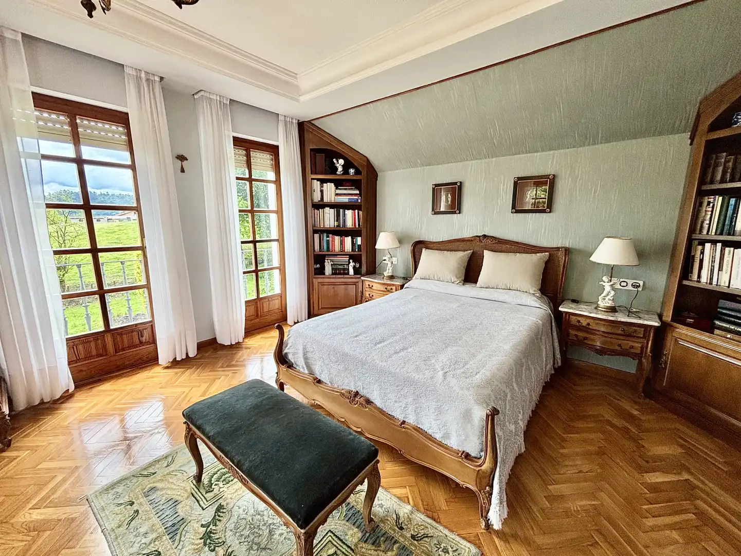 Bedroom of Houses for sale in Sariego  with Heating, Private garden and Parquet flooring