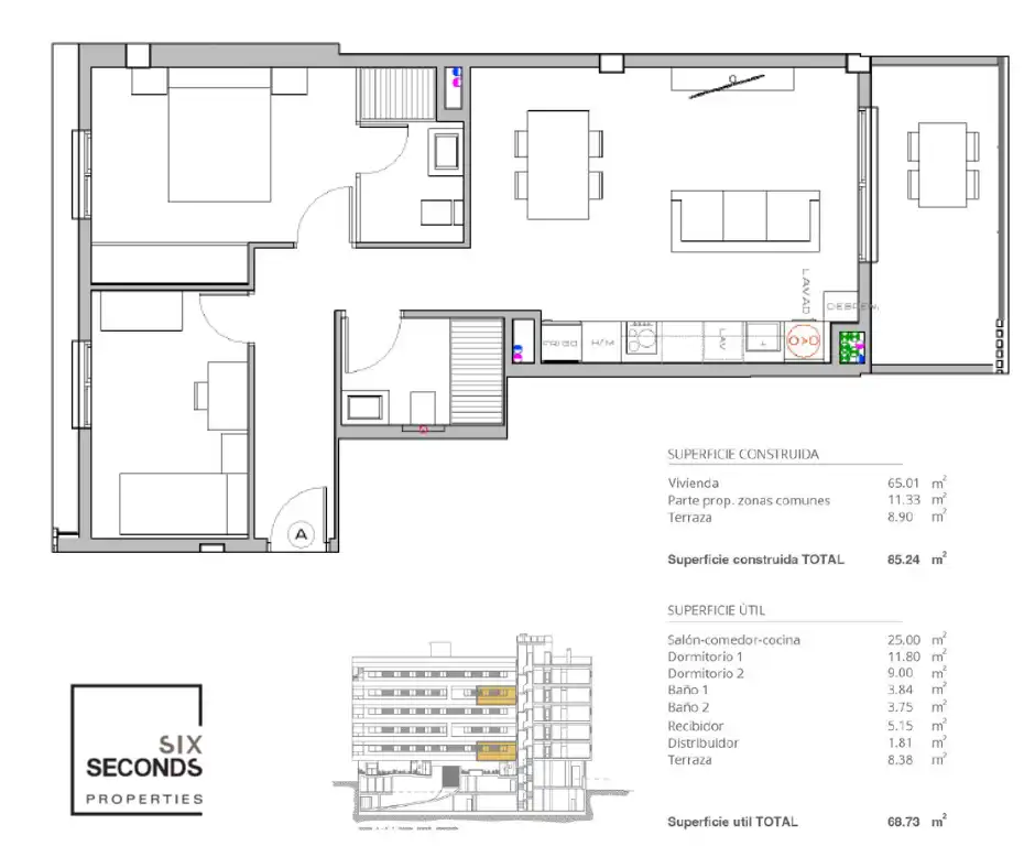 Apartament en venda en Alicante / Alacant amb Aire condicionat, Terrassa i Traster
