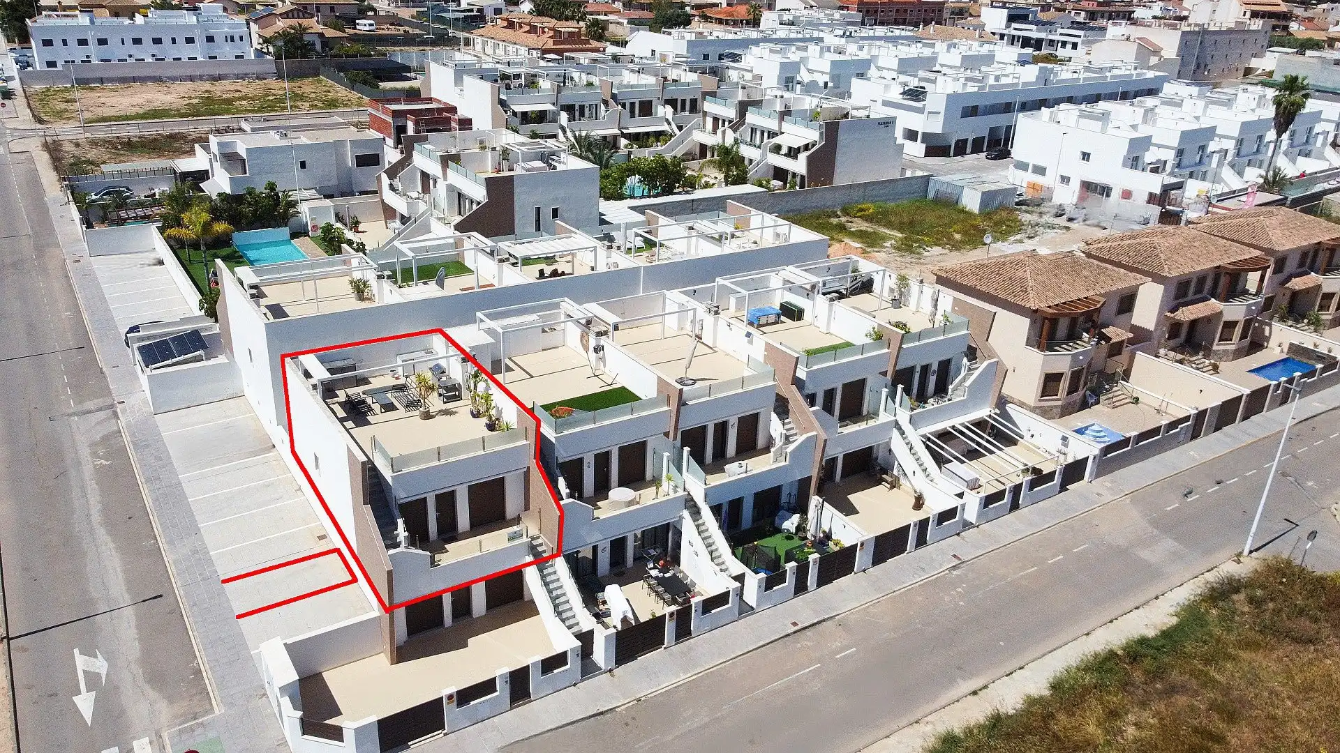 Exterior view of Attic for sale in Pilar de la Horadada  with Terrace, Washing machine and Microwave