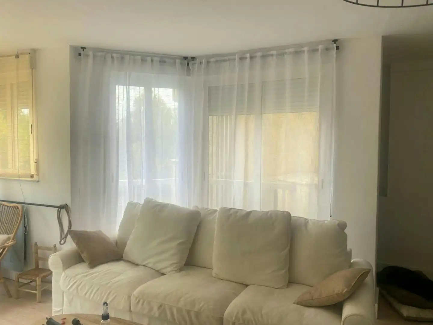 Wohnzimmer von Wohnung zur Miete in Valencia mit Klimaanlage, Heizung und Privatgarten