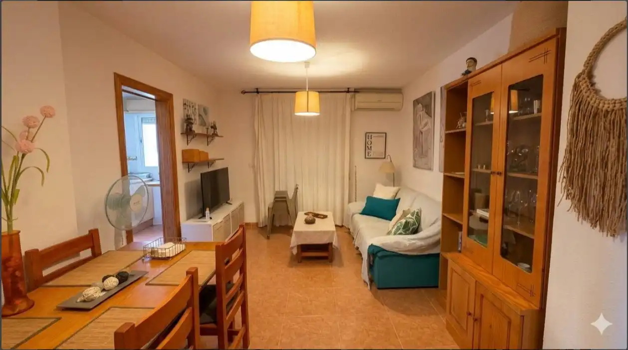 Sala de estar de Apartamento en venta en La Manga del Mar Menor con Terraza, Piscina y Amueblado