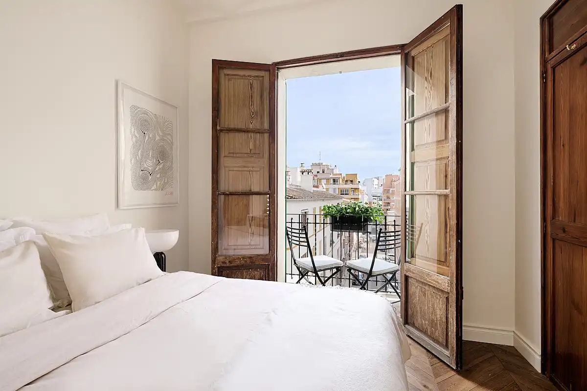 Dormitori de Apartament en venda en  Palma de Mallorca amb Aire condicionat, Calefacció i Terrassa