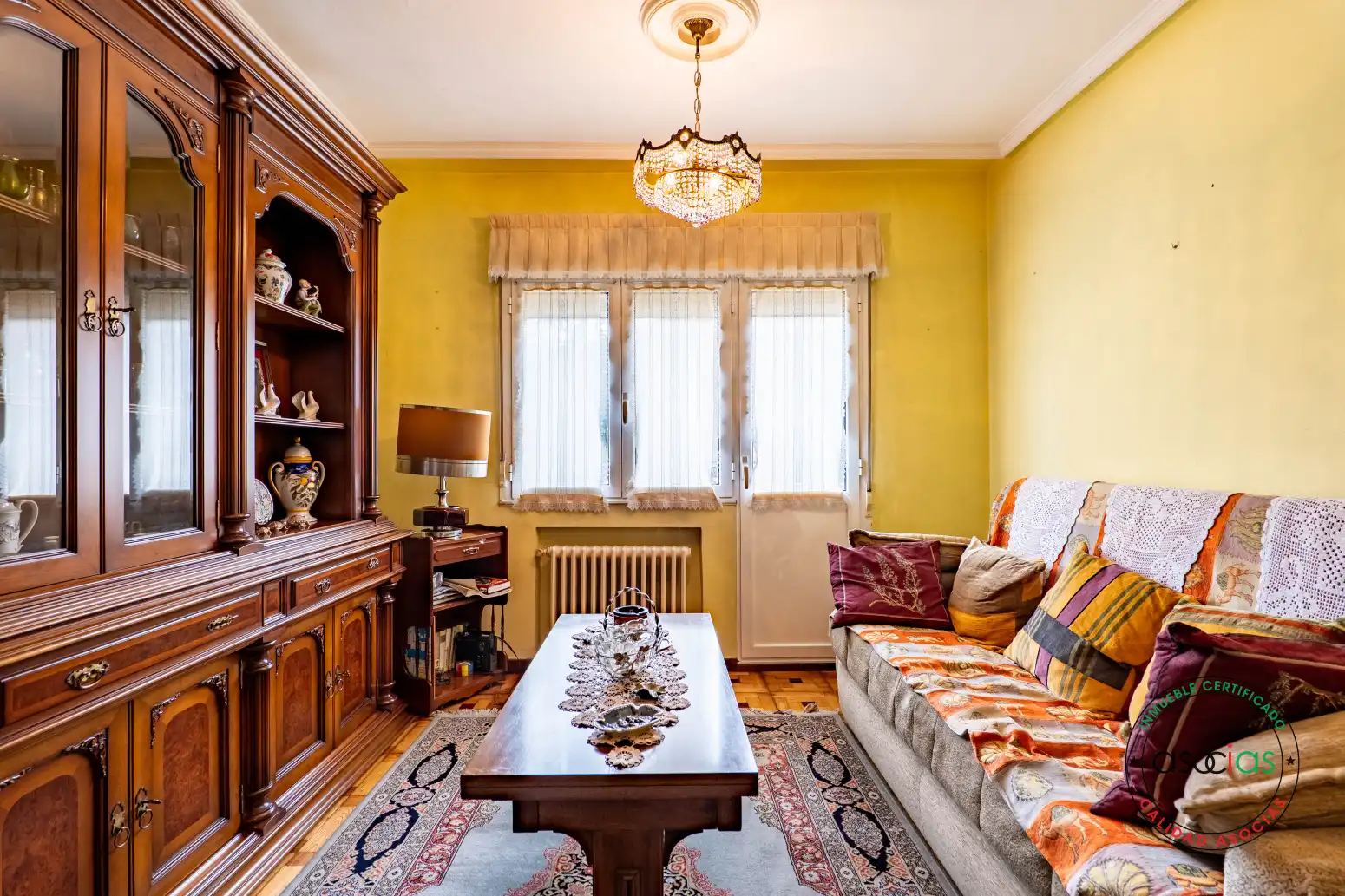 Living room of Houses for sale in Laviana  with Heating, Parquet flooring and Terrace