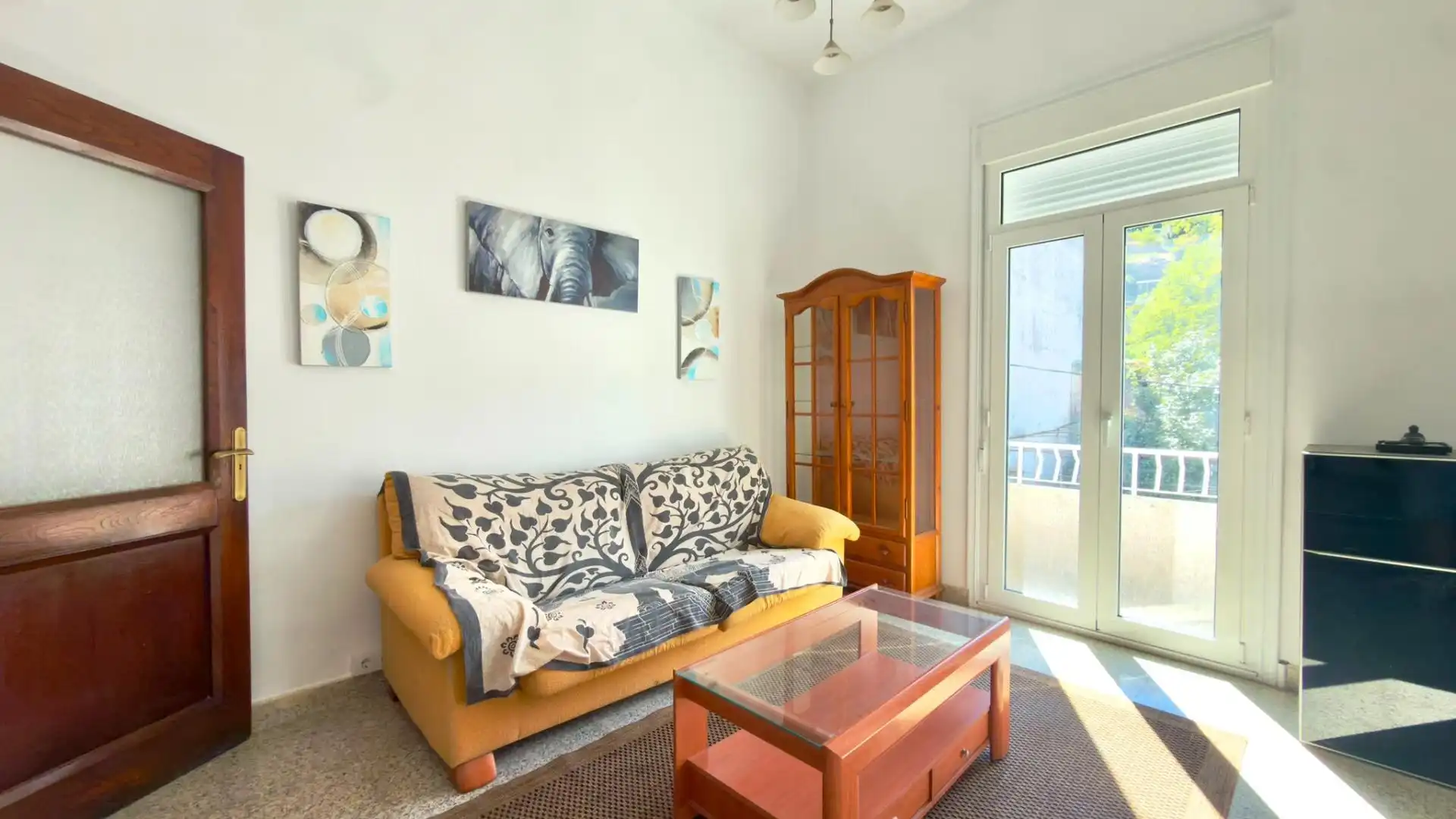 Living room of Flat for sale in Ribadavia  with Heating, Furnished and Balcony