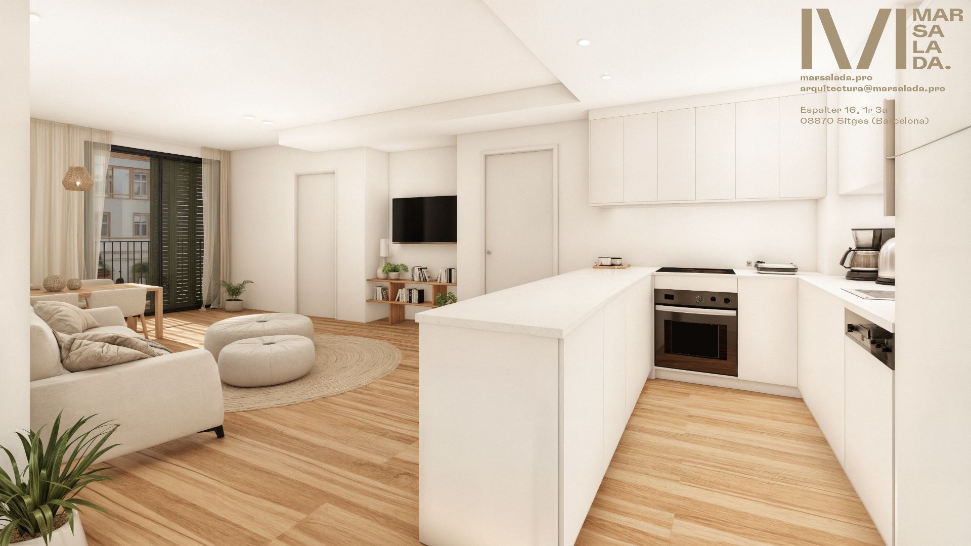 Kitchen of Apartment for sale in Sitges  with Air Conditioner and Heating
