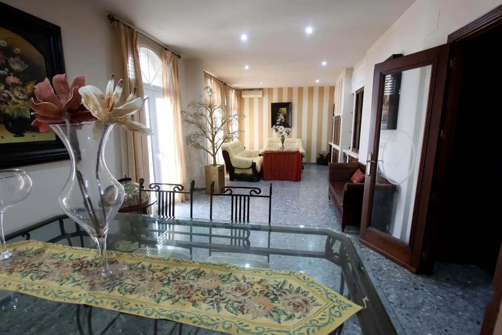 Living room of Flat for sale in Montijo  with Air Conditioner, Terrace and Balcony