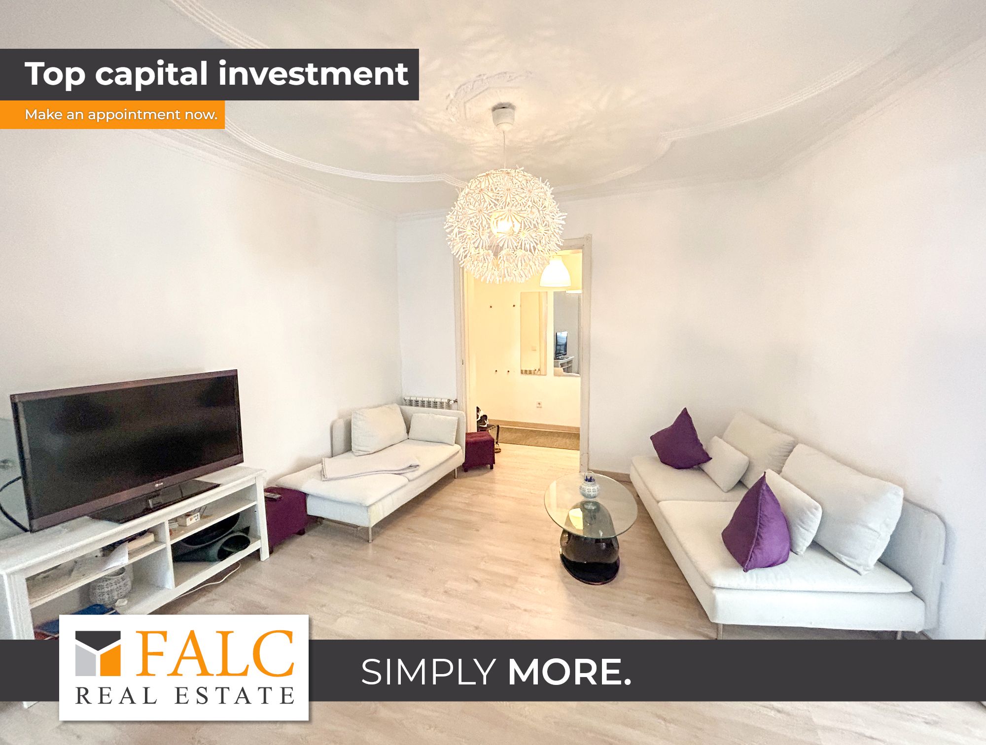 Sala d'estar de Apartament en venda en  Palma de Mallorca
