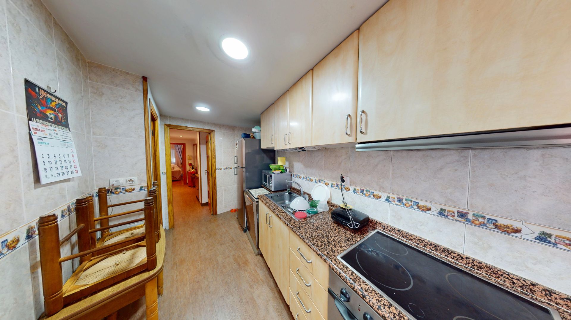 Kitchen of Flat for sale in Alicante / Alacant  with Air Conditioner, Furnished and Balcony