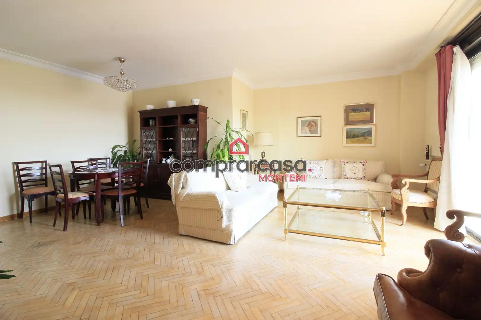 Wohnzimmer von Wohnung zum Verkauf in Madrid mit Heizung, Parkett und Terrasse