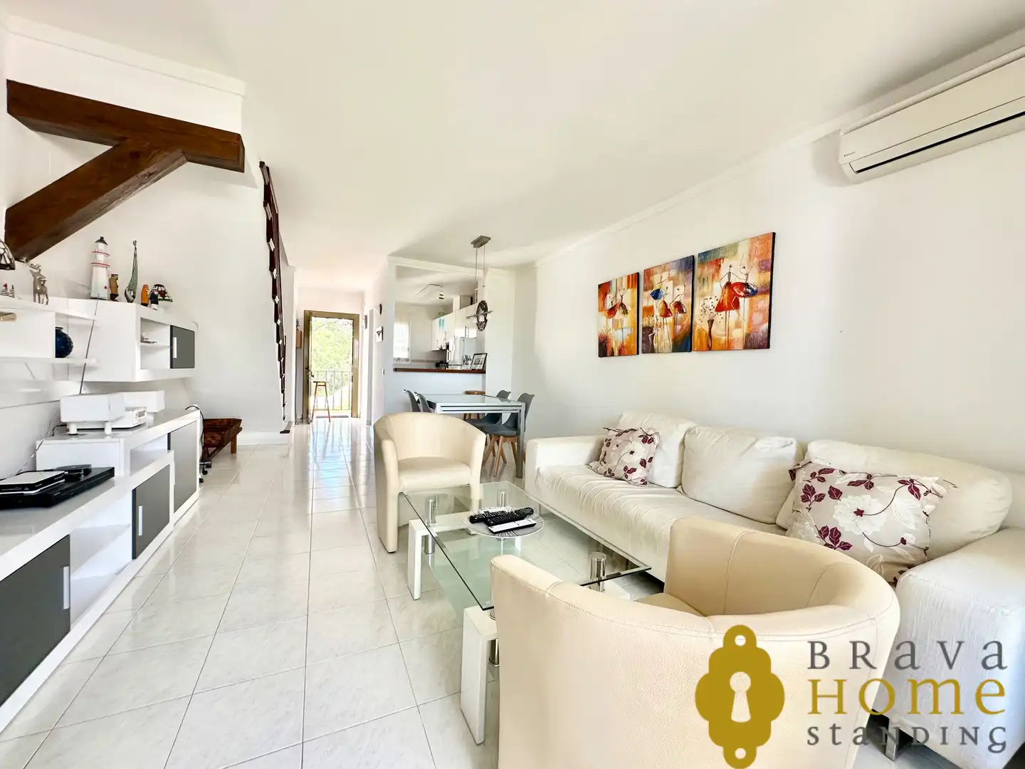 Sala de estar de Casa o chalet en venta en Roses con Aire acondicionado, Terraza y Balcón