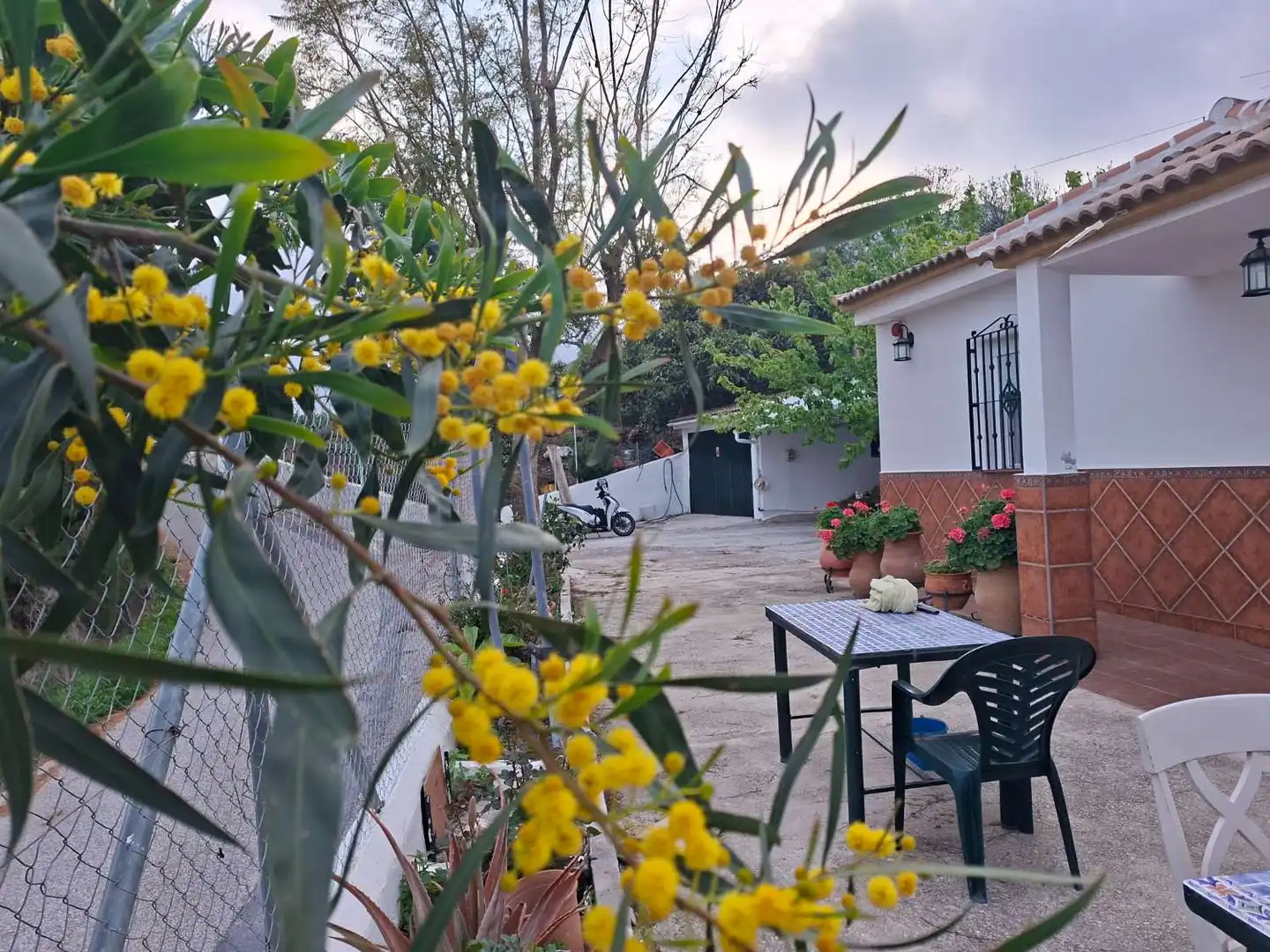 Vista exterior de Casa o xalet en venda en Viñuela amb Terrassa, Piscina i Moblat
