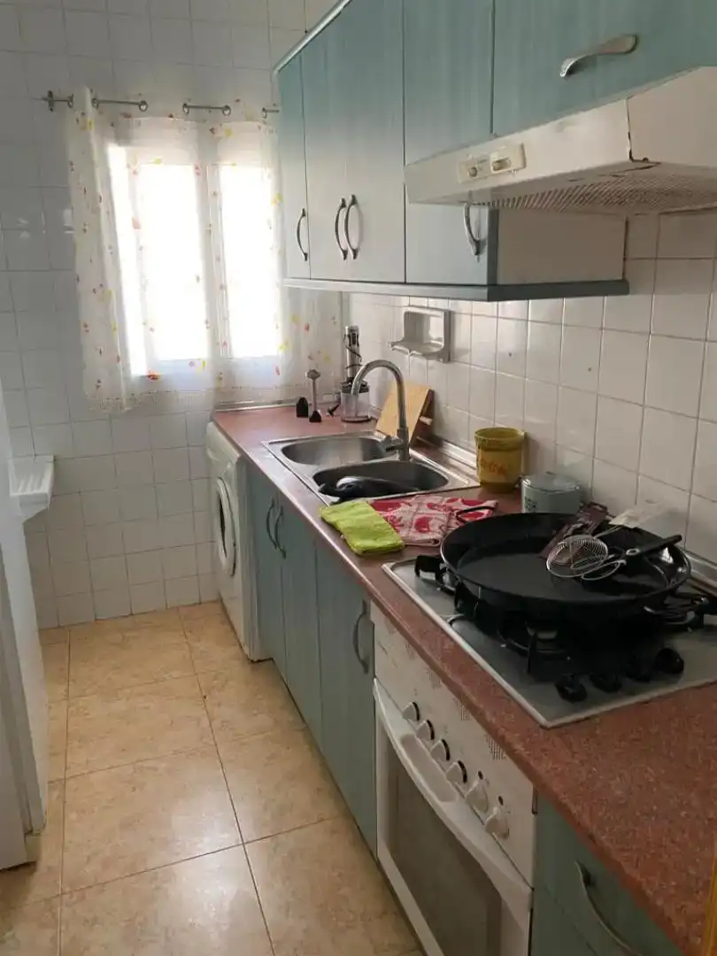 Cocina de Casa adosada de alquiler en Mazarrón con Aire acondicionado, Jardín privado y Trastero