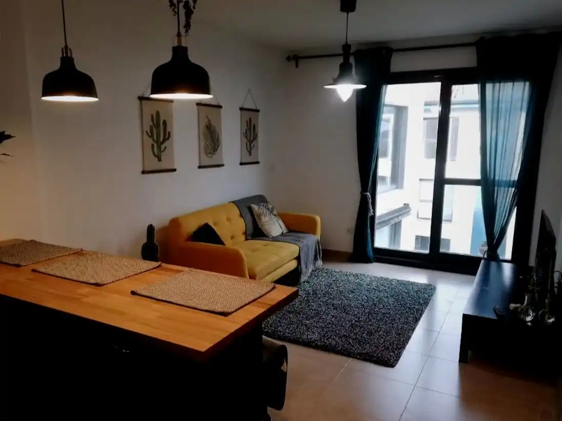 Living room of Flat for rent in Ares  with Heating, Parquet flooring and Furnished