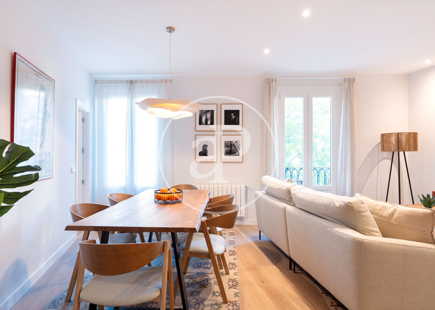 Comedor de Piso de alquiler en  Madrid Capital con Aire acondicionado, Calefacción y Amueblado