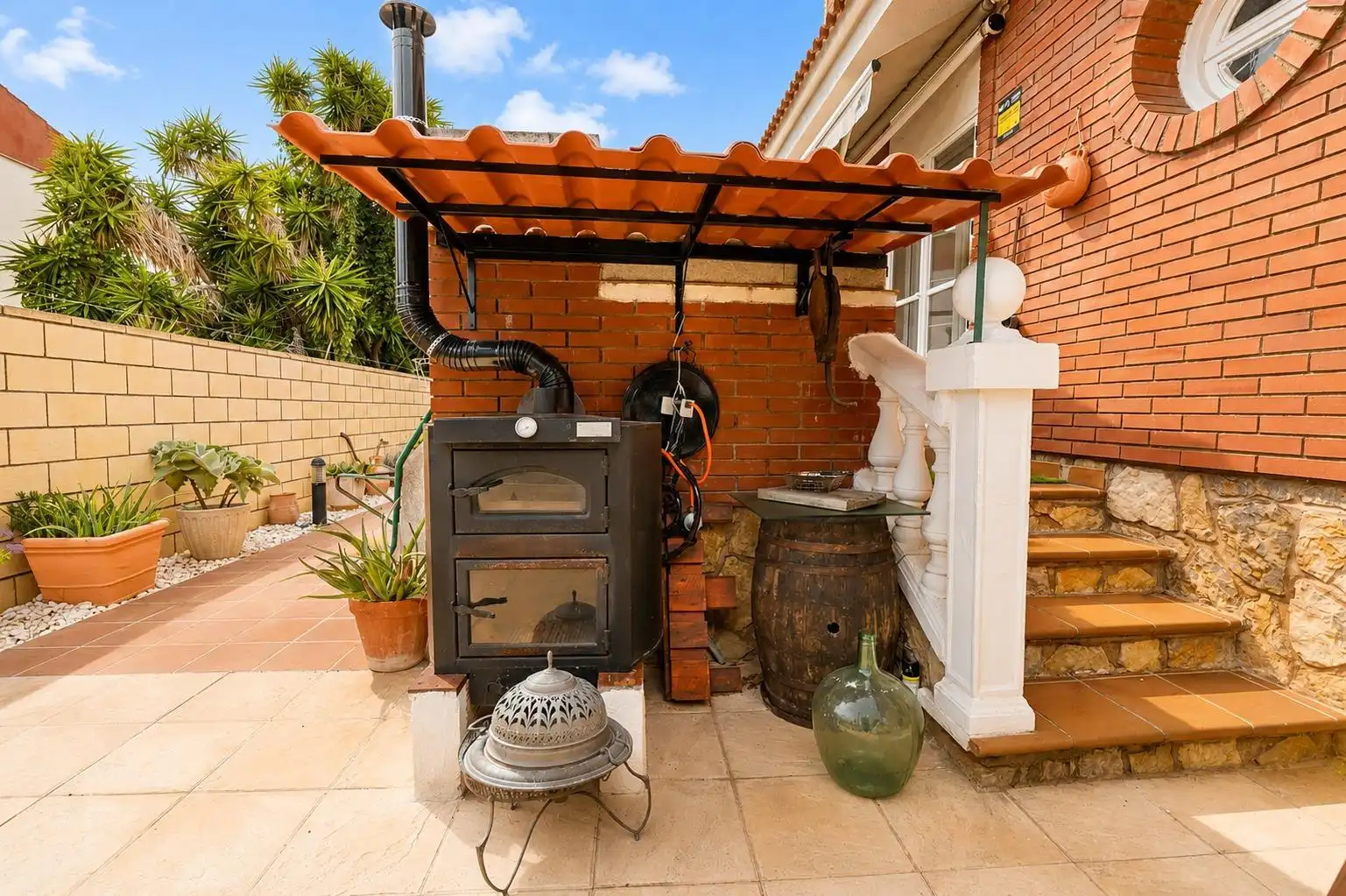 Terraza de Casa o chalet en venta en Mont-roig del Camp con Aire acondicionado, Calefacción y Jardín privado