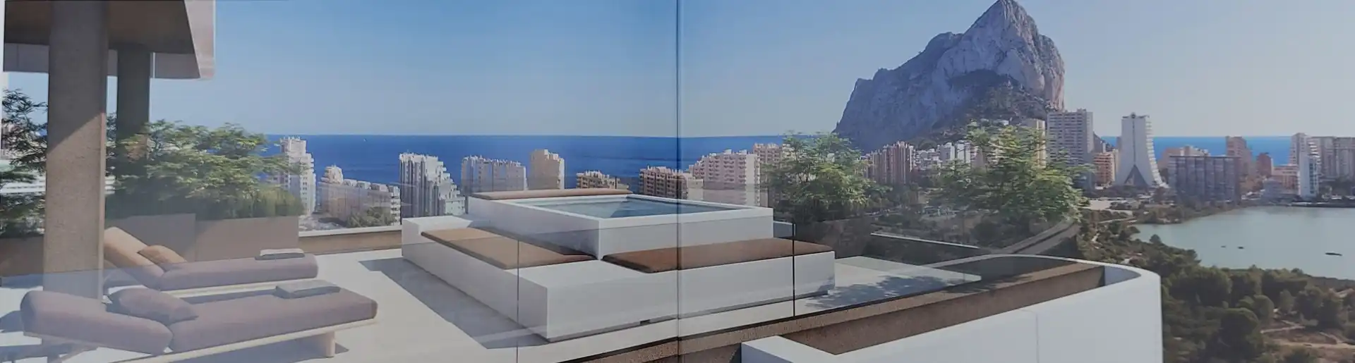 Terraza de Apartamento en venta en Calpe / Calp con Aire acondicionado, Calefacción y Terraza