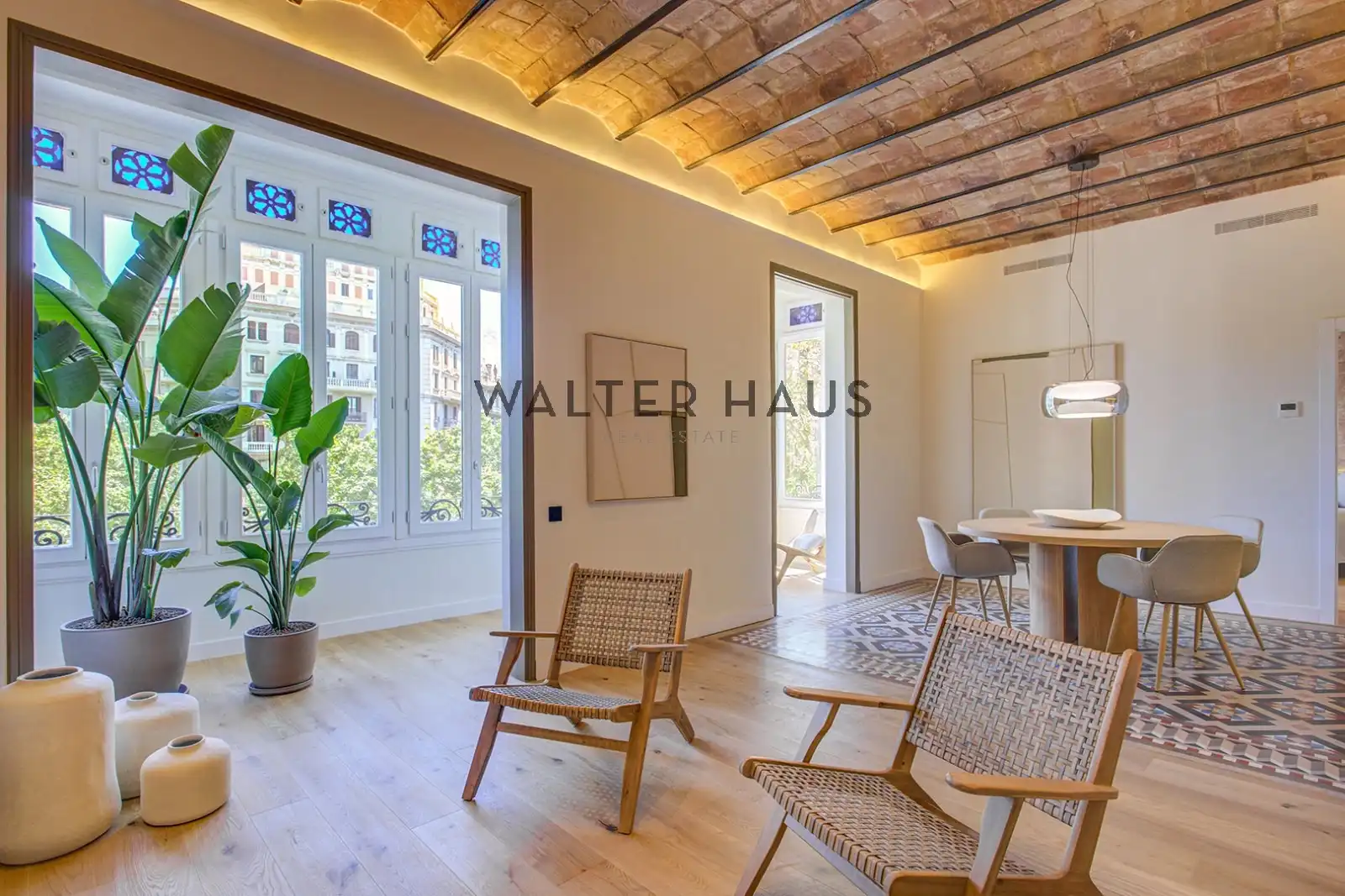 Sala de estar de Piso en venta en Barcelona con Aire acondicionado, Amueblado y Horno