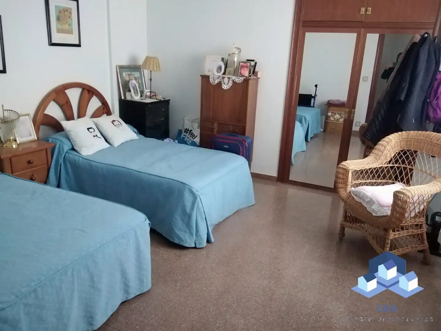 Bedroom of Flat for sale in Lorca  with Air Conditioner and Furnished