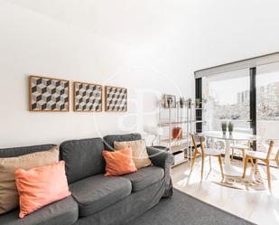 Sala d'estar de Pis de lloguer en  Barcelona Capital amb Aire condicionat, Calefacció i Terrassa