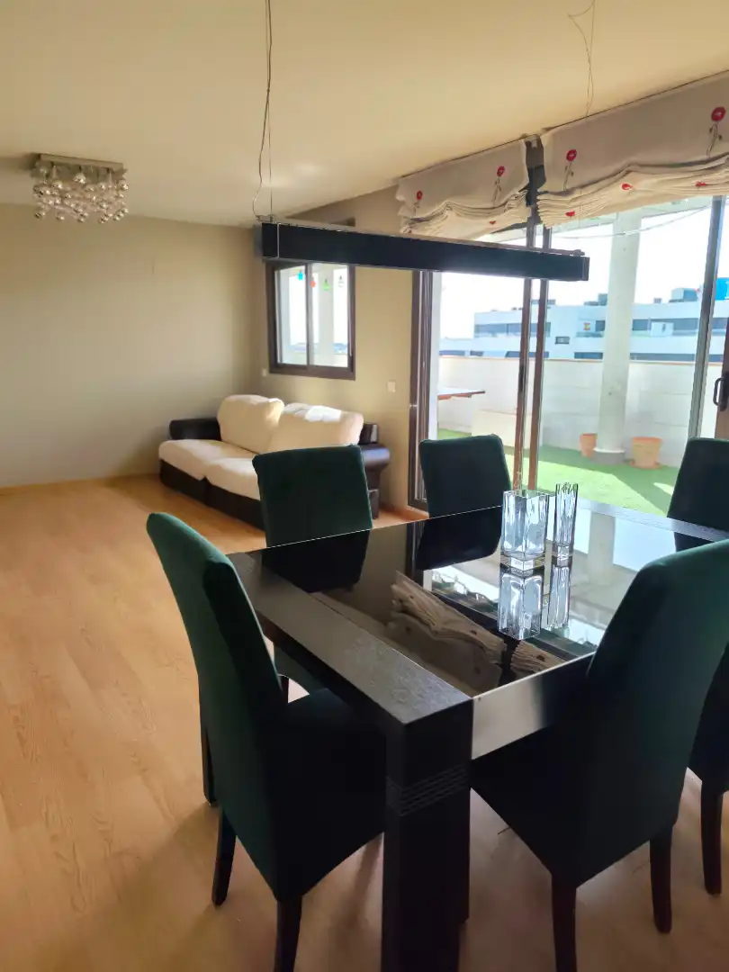 Dining room of Attic for rent in Leganés  with Air Conditioner, Heating and Private garden