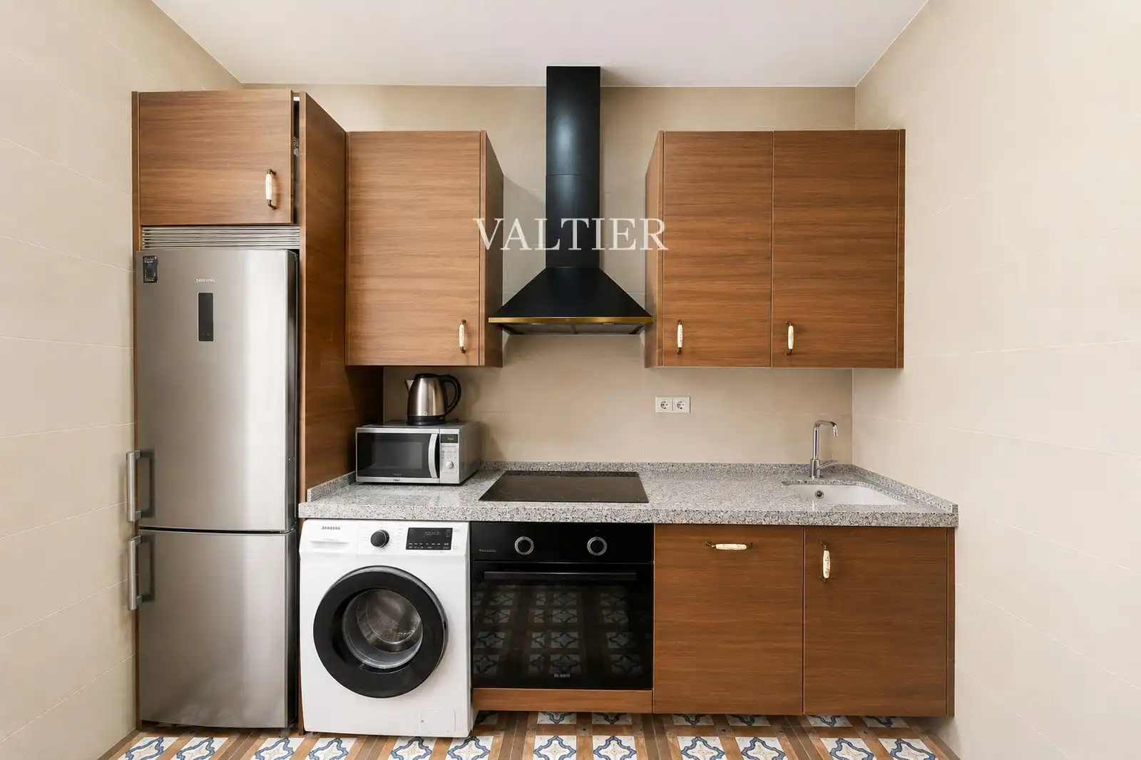 Küche von Wohnung zur Miete in Madrid mit Klimaanlage und Möbliert