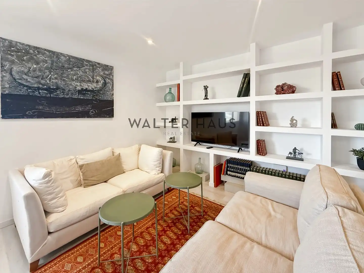 Sala de estar de Dúplex en venta en Barcelona con Aire acondicionado y Amueblado