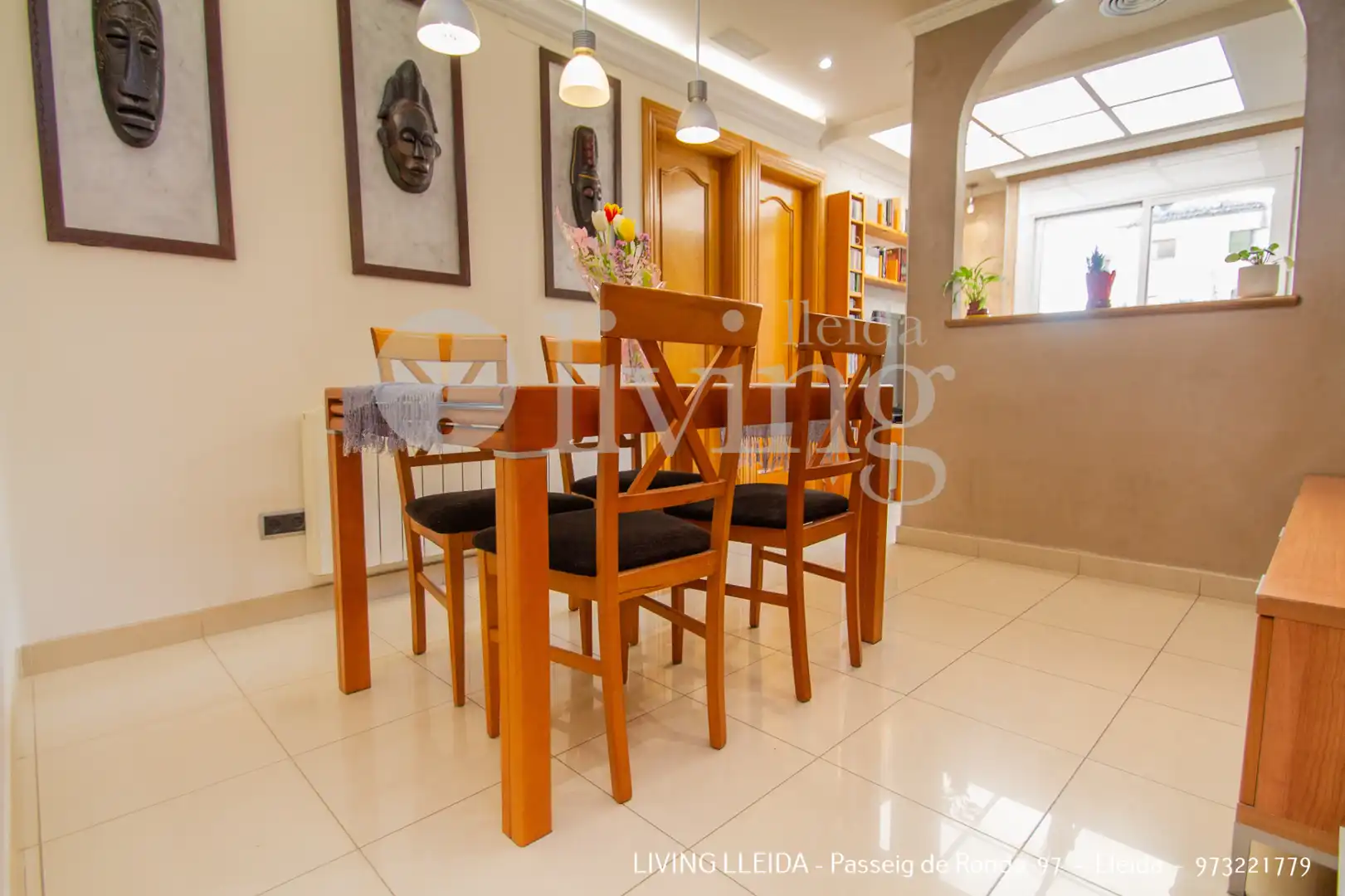 Dining room of Flat for sale in Lleida  with Air Conditioner, Heating and Furnished
