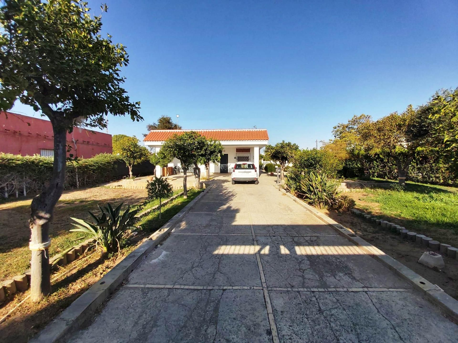 Vista exterior de Casa o xalet en venda en Utrera amb Aire condicionat, Traster i Piscina