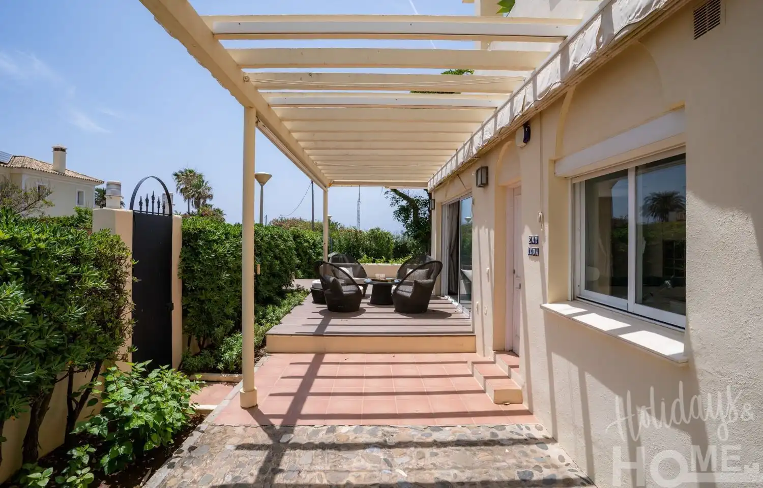 Terrassa de Pis de lloguer en Marbella amb Aire condicionat, Jardí privat i Terrassa