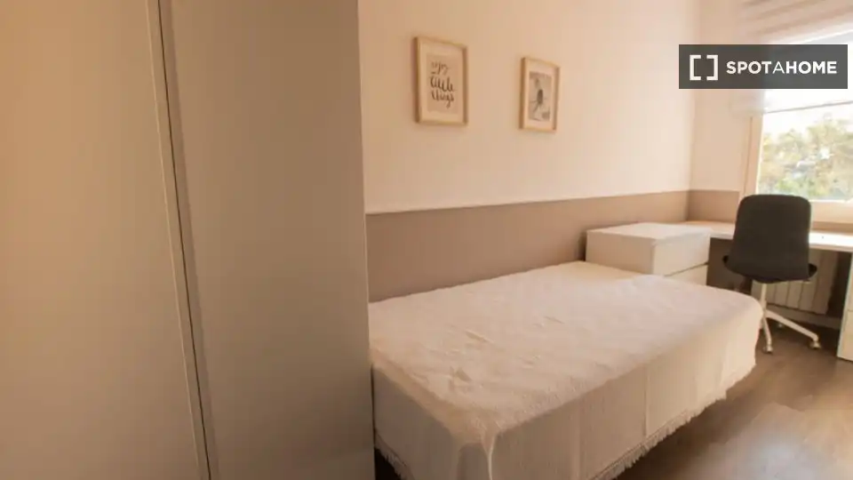 Habitación de Piso de alquiler en Barcelona con Aire acondicionado, Calefacción y Amueblado