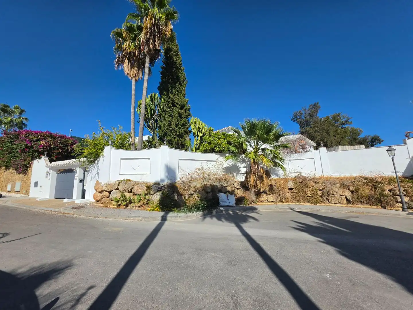 Vista exterior de Casa o xalet de lloguer en Marbella amb Jardí privat, Terrassa i Piscina