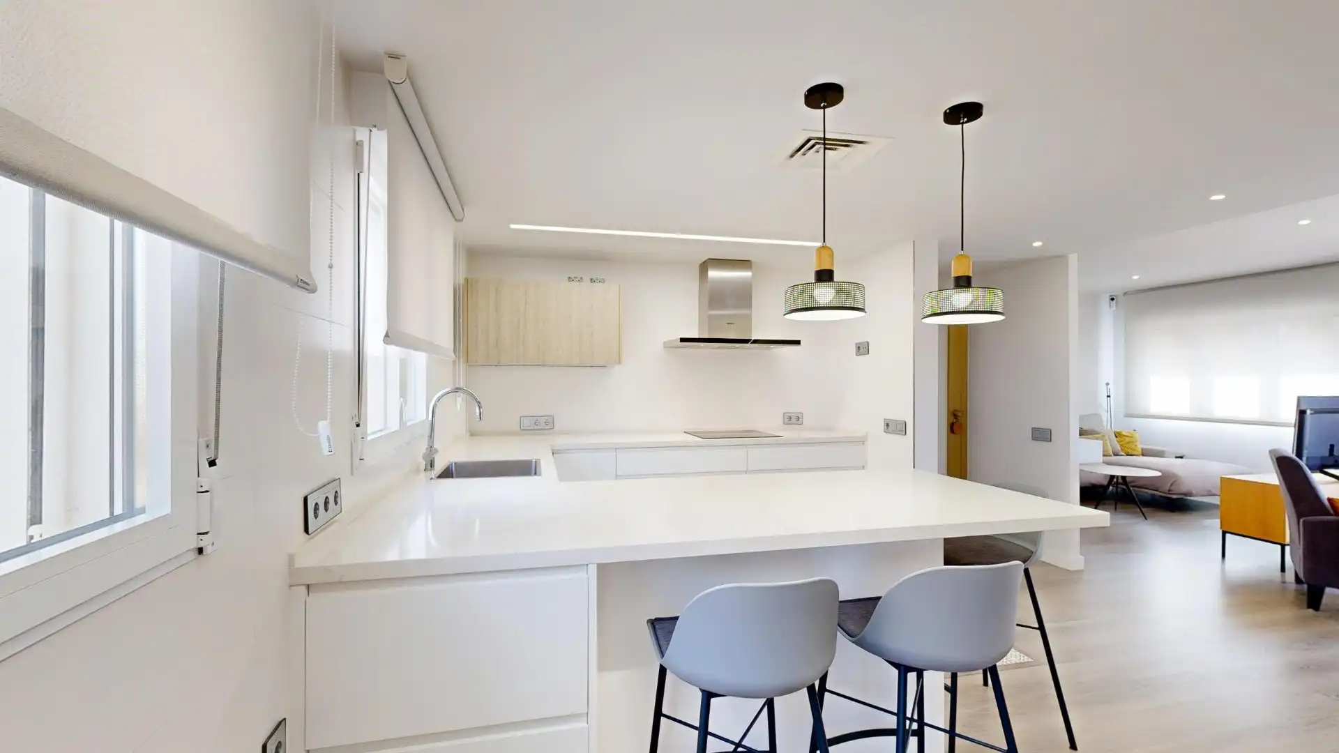 Küche von Wohnung zum Verkauf in Cartagena mit Klimaanlage, Balkon und Alarm