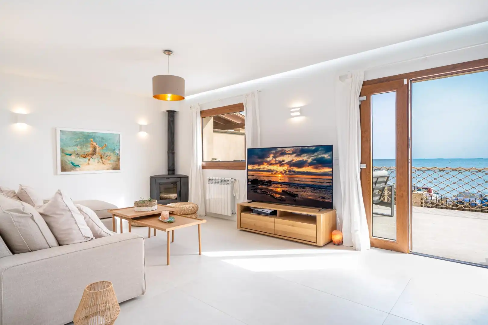 Living room of Houses for sale in  Palma de Mallorca  with Air Conditioner, Heating and Private garden