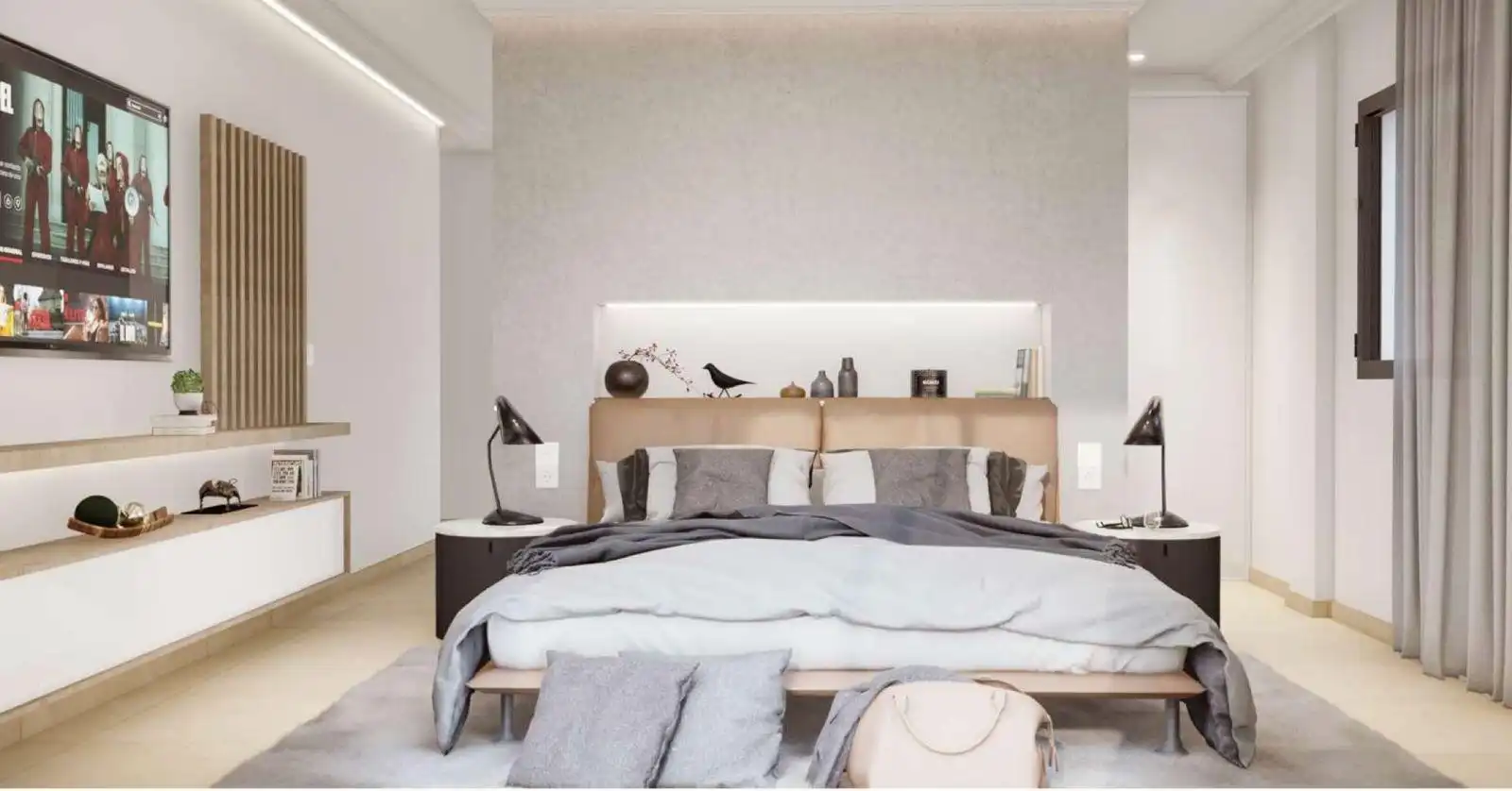 Habitación de Casa o chalet en venta en Sant Joan d'Alacant con Jardín privado, Terraza y Piscina